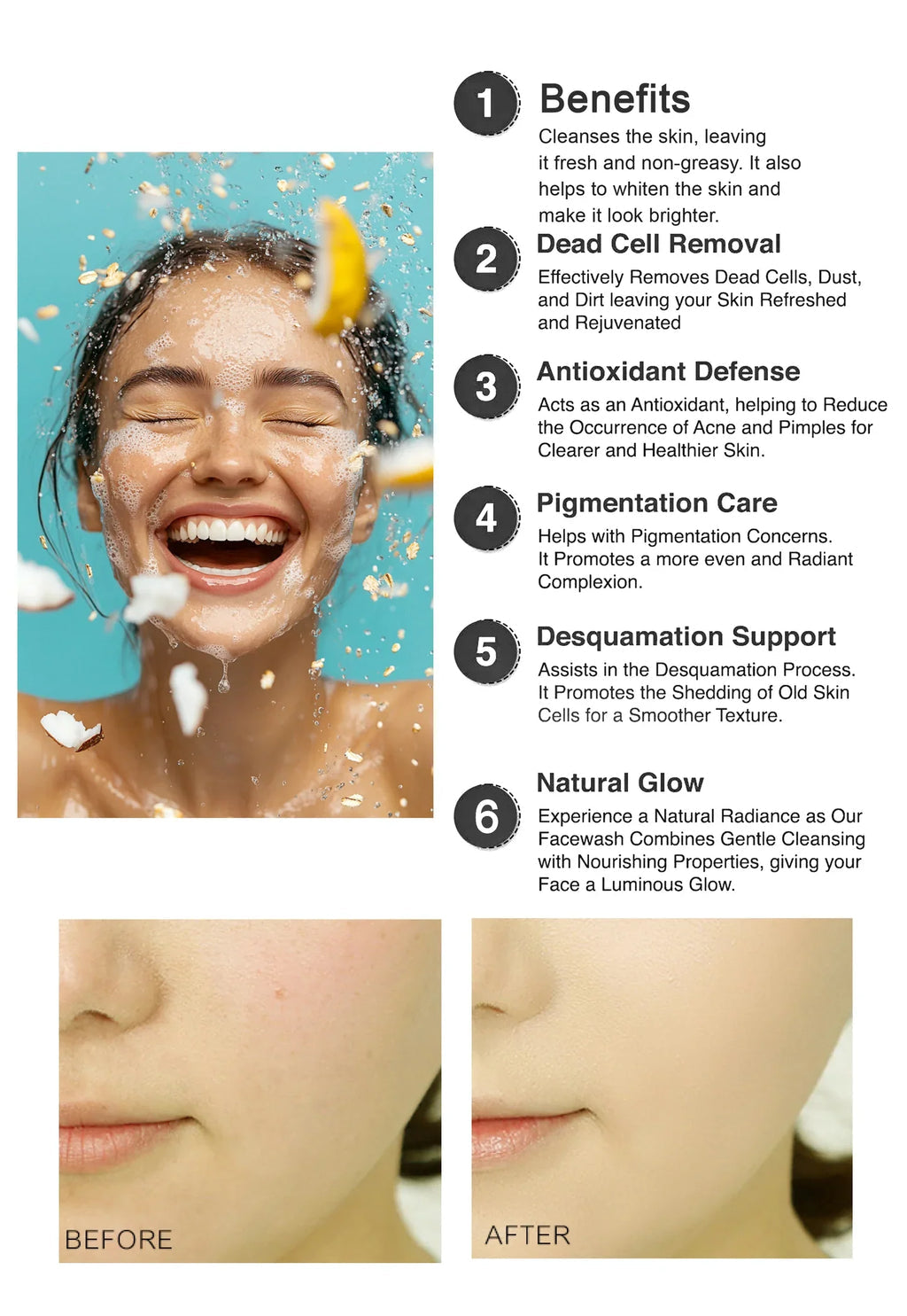 Kashees VC Whitening Face Wash