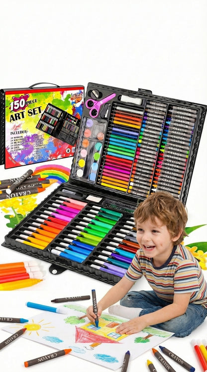 Deluxe 150pc Art & Creativity Set-150-Piece Ultimate Artist’s Studio – The Complete Masterpiece Kit for Kids & Teens