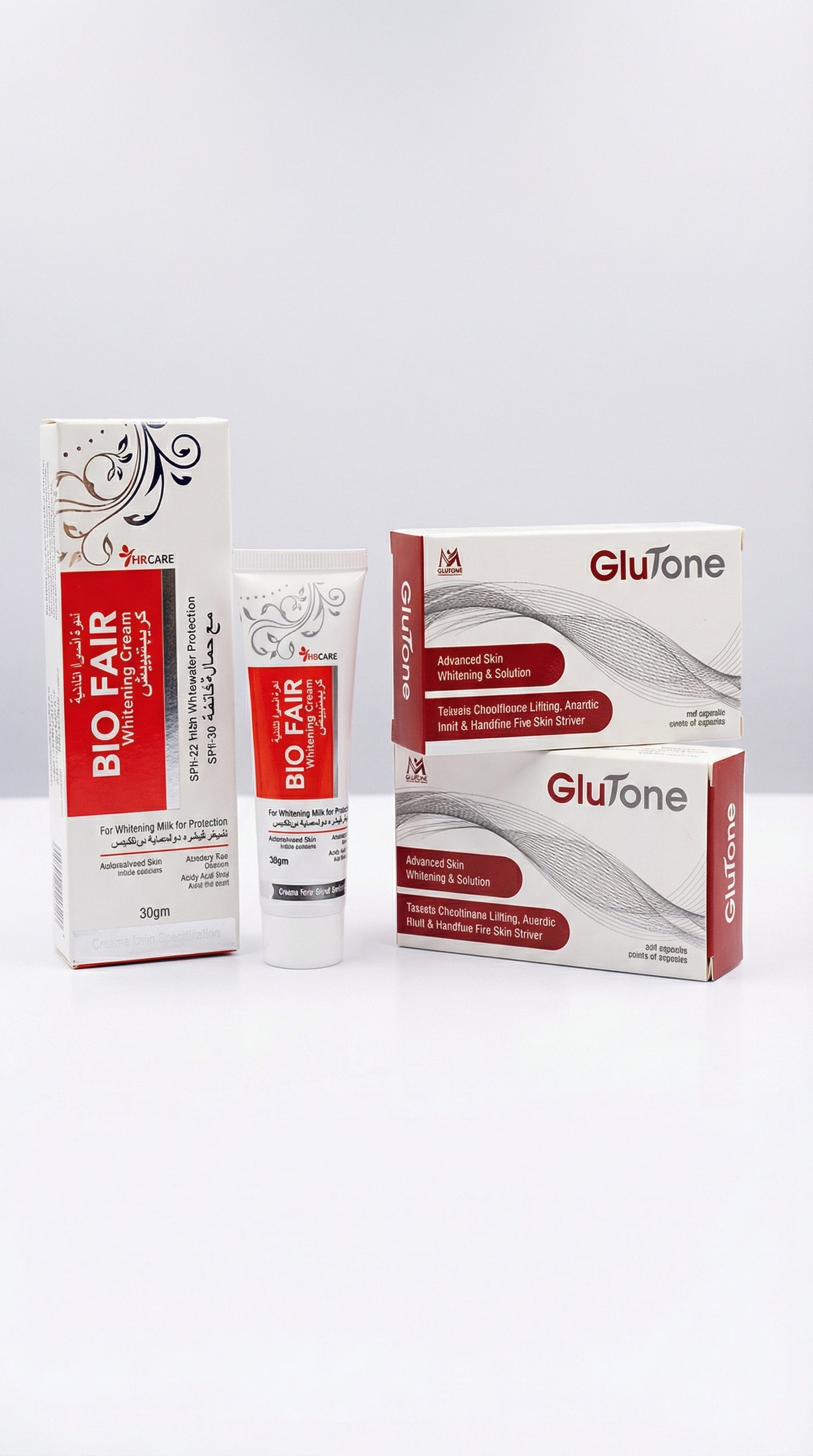 Bio Fair Whitening Cream & Glu Tone Whitening Capsule