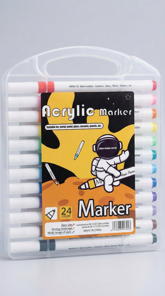 Premium Acrylic Paint Markers (24 Pcs Set)