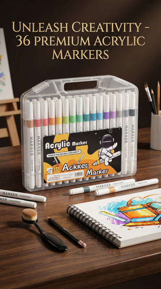 Premium Acrylic Paint Markers (36 Pcs Set)