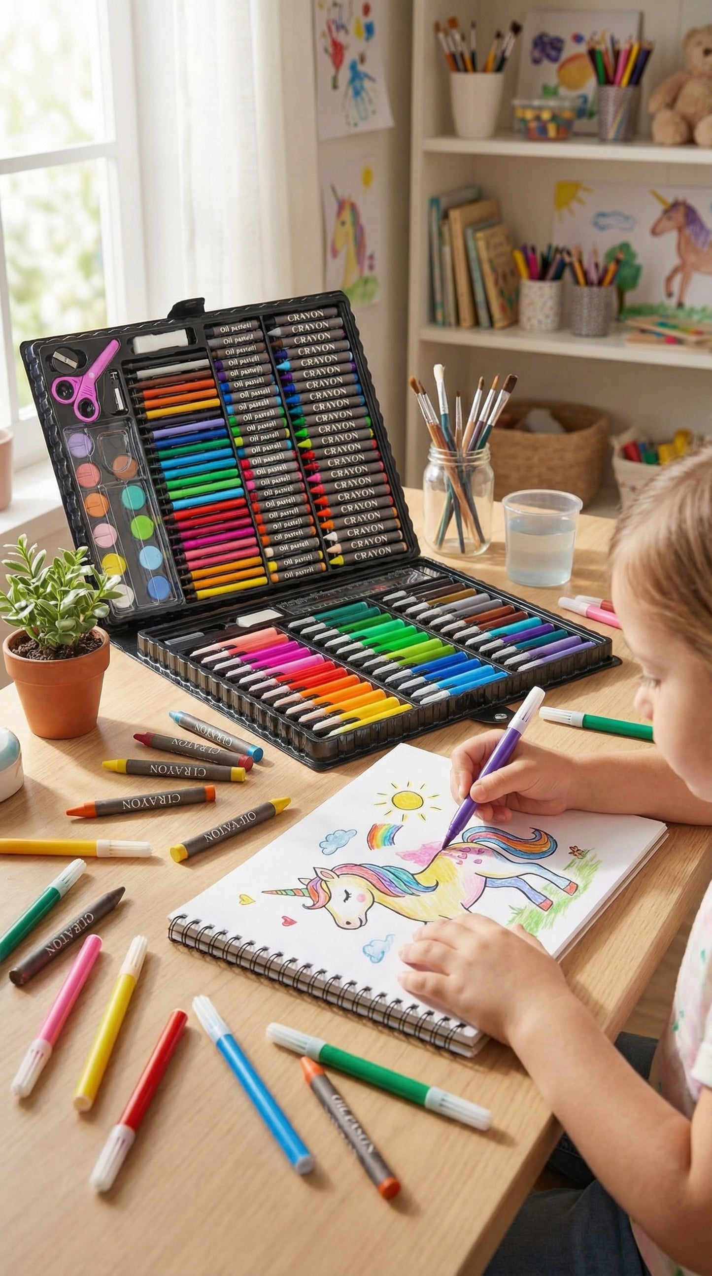 Deluxe 150pc Art & Creativity Set-150-Piece Ultimate Artist’s Studio – The Complete Masterpiece Kit for Kids & Teens