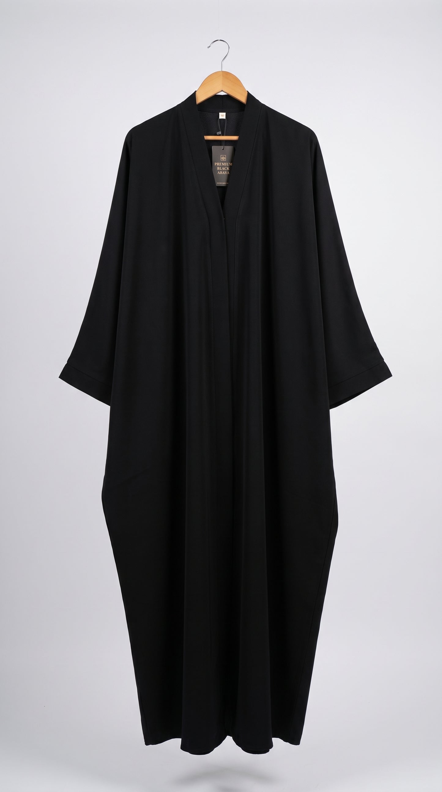 Premium Front-Open Kaftan Abaya for Women – Loose Fit Modest Islamic Abaya