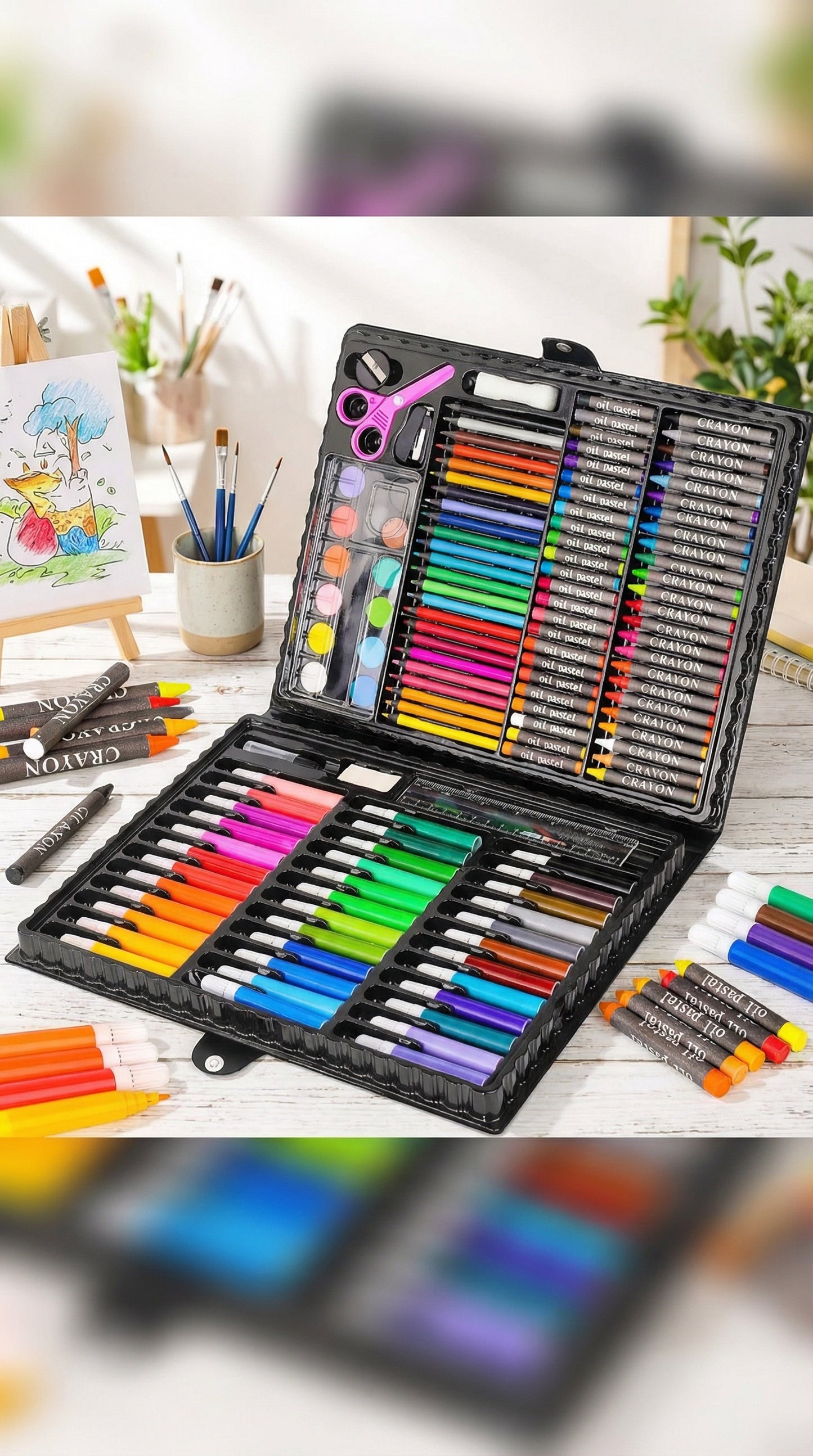 Deluxe 150pc Art & Creativity Set-150-Piece Ultimate Artist’s Studio – The Complete Masterpiece Kit for Kids & Teens
