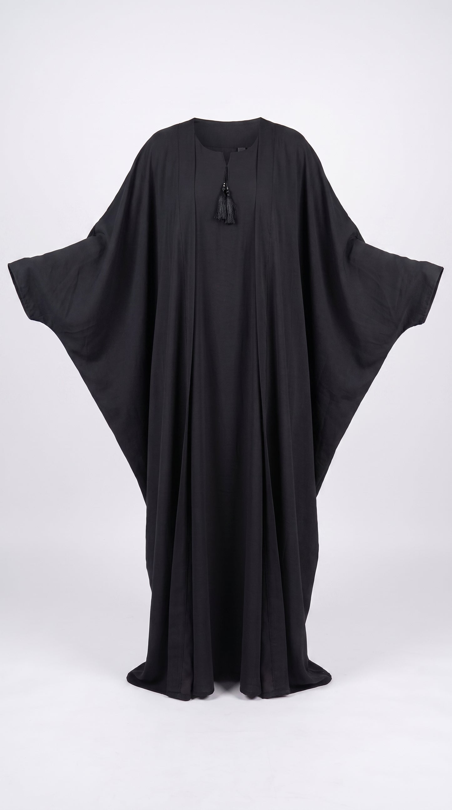 Elegant  Butterfly Abaya for Women – Flowy Batwing Loose-Fit Modest Tie Abaya
