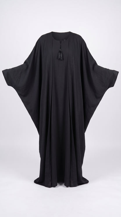 Elegant  Butterfly Abaya for Women – Flowy Batwing Loose-Fit Modest Tie Abaya
