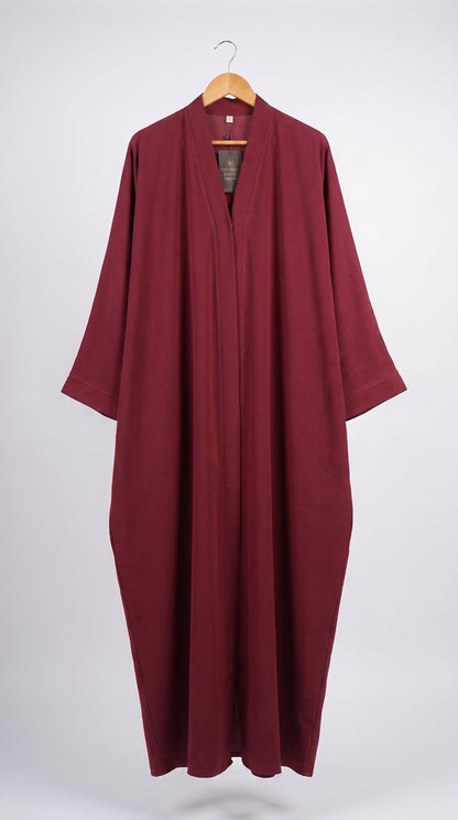Premium Front-Open Kaftan Abaya for Women – Loose Fit Modest Islamic Abaya
