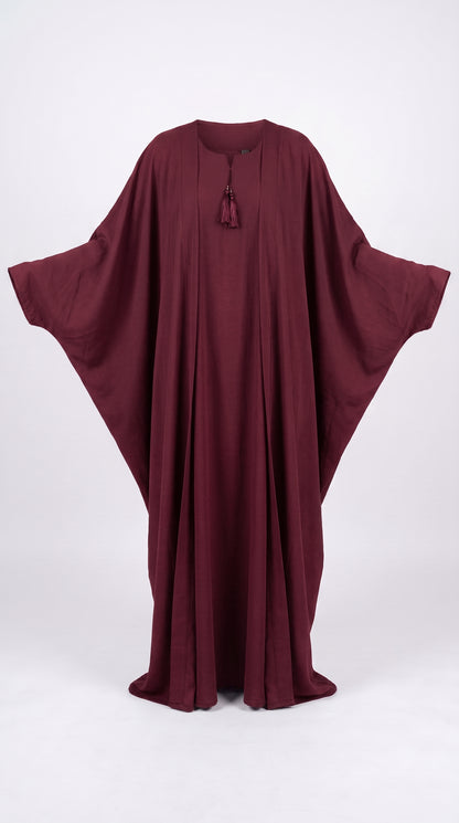 Elegant  Butterfly Abaya for Women – Flowy Batwing Loose-Fit Modest Tie Abaya